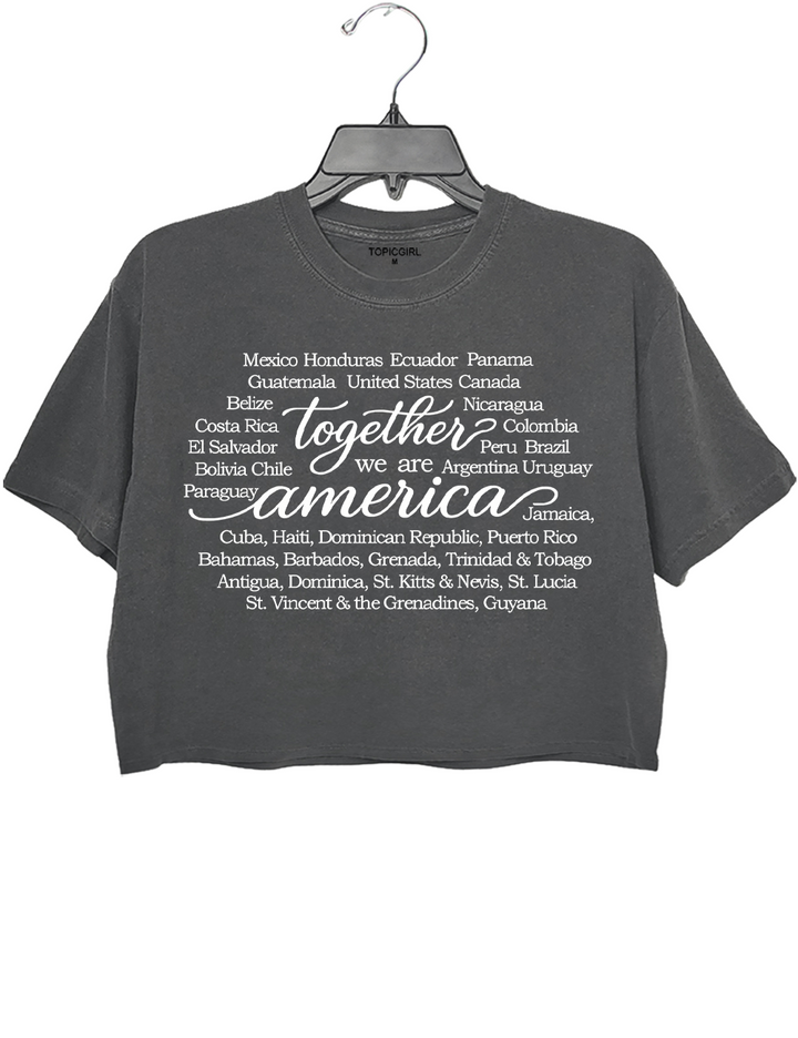 Together We Are America Crop Top