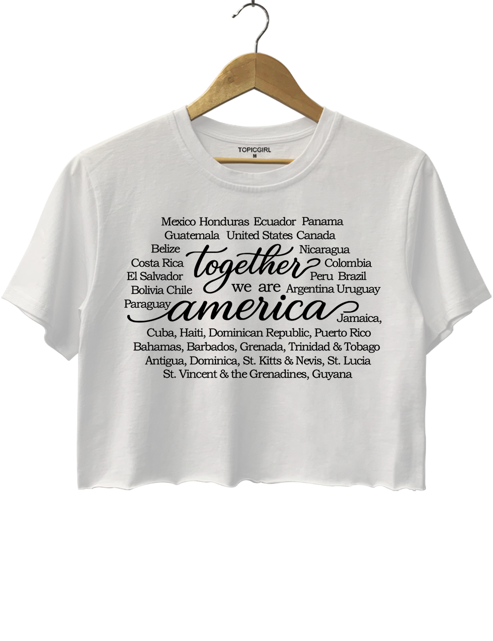 Together We Are America Crop Top