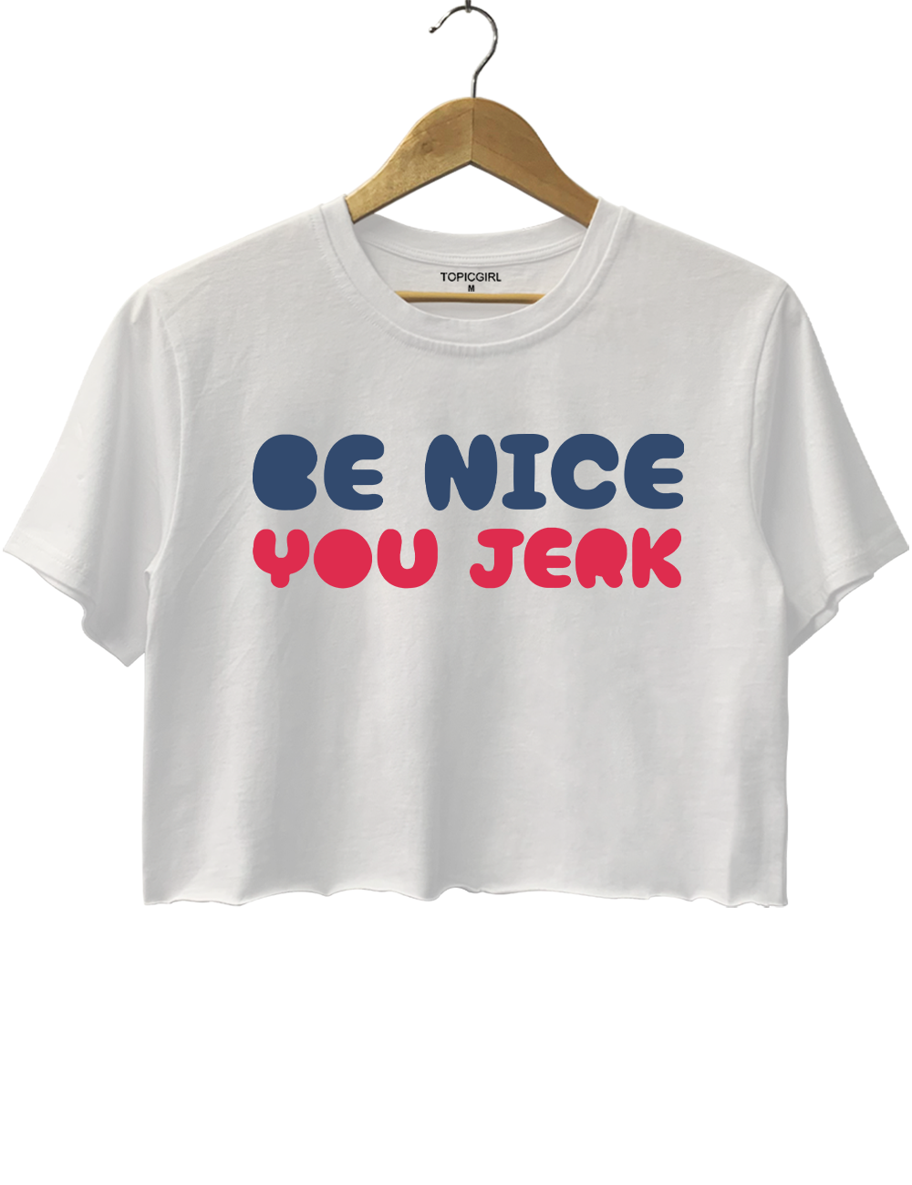 Be Nice You Jerk Crop Top