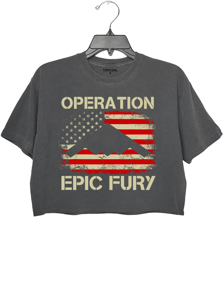 Operation Epic Fury Crop Top
