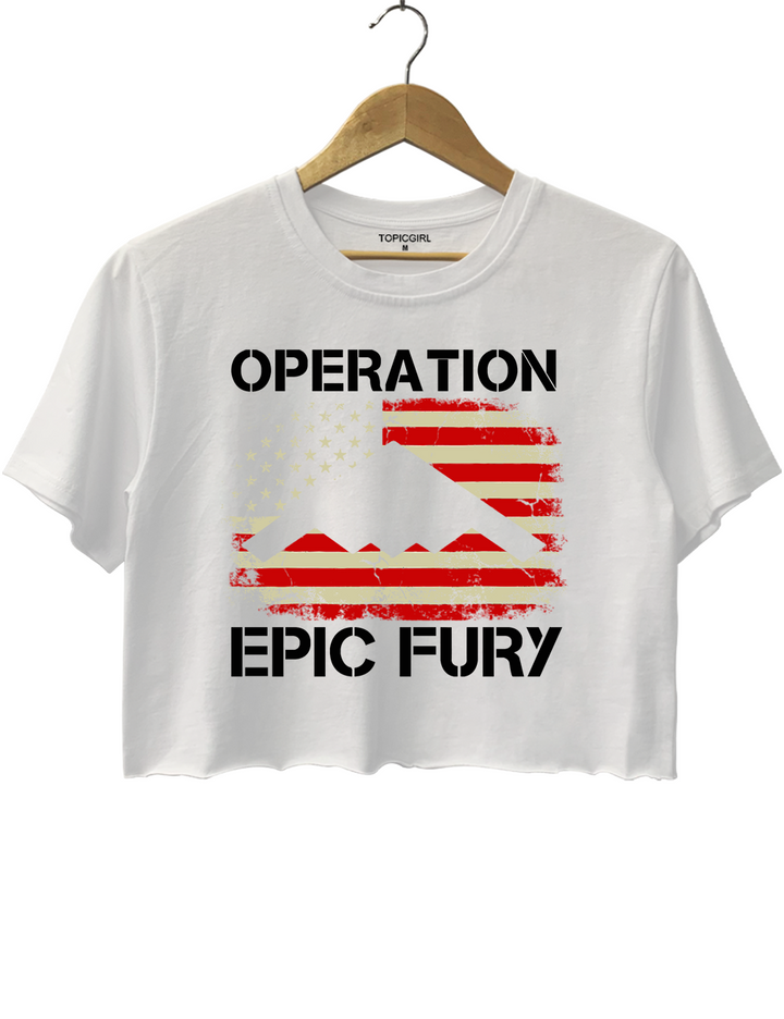 Operation Epic Fury Crop Top