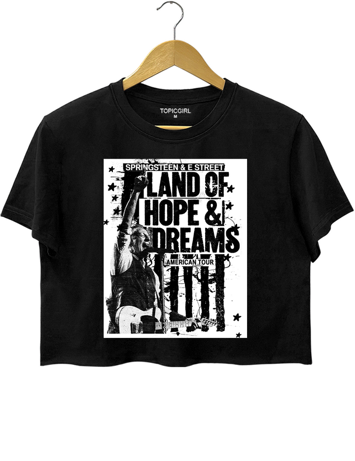 Bruce Springsteen Tour 2026 Land Of Hope & Dreams Crop Top