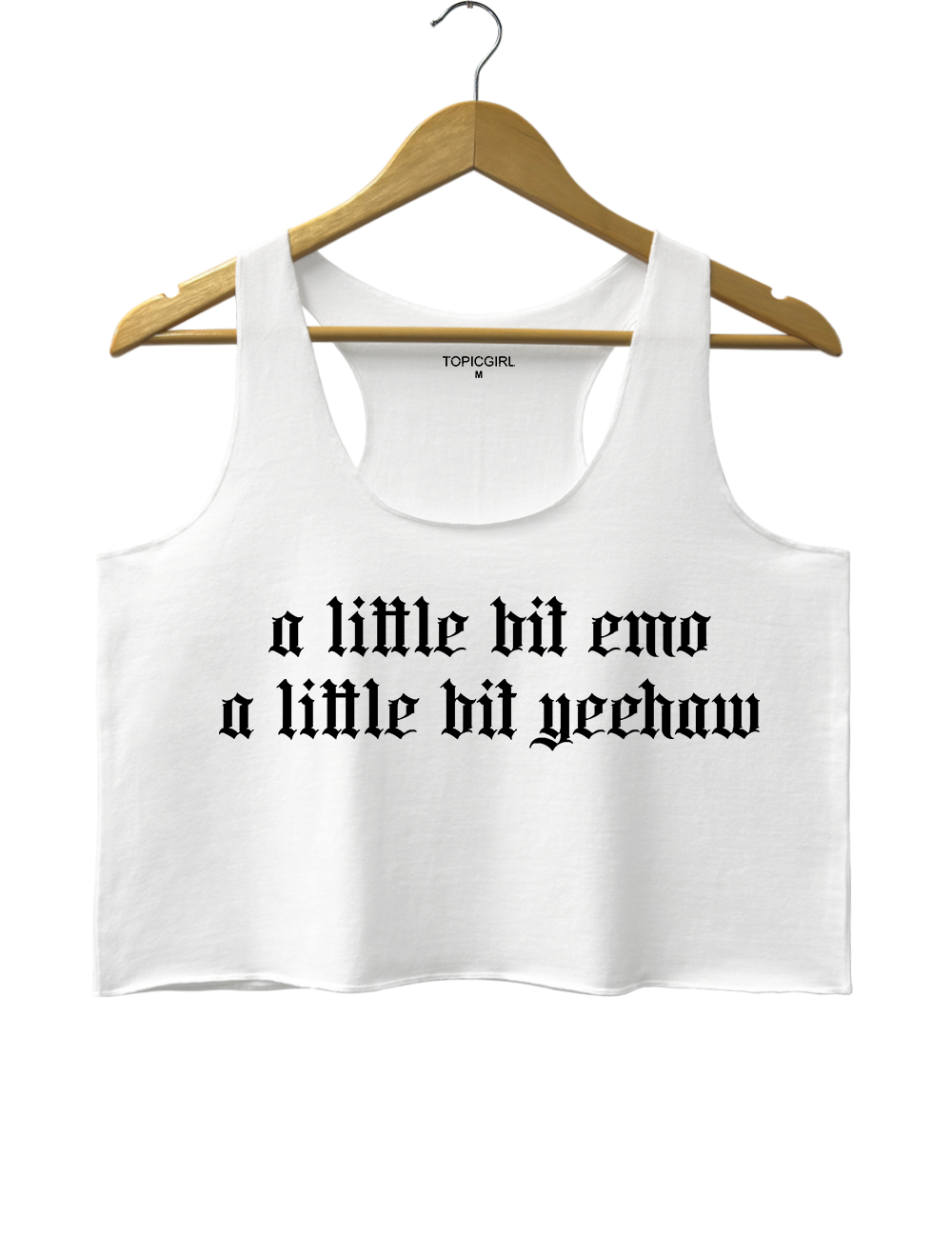 A Little Bit Emo A Little Bit Yeehaw Crop Tank Top