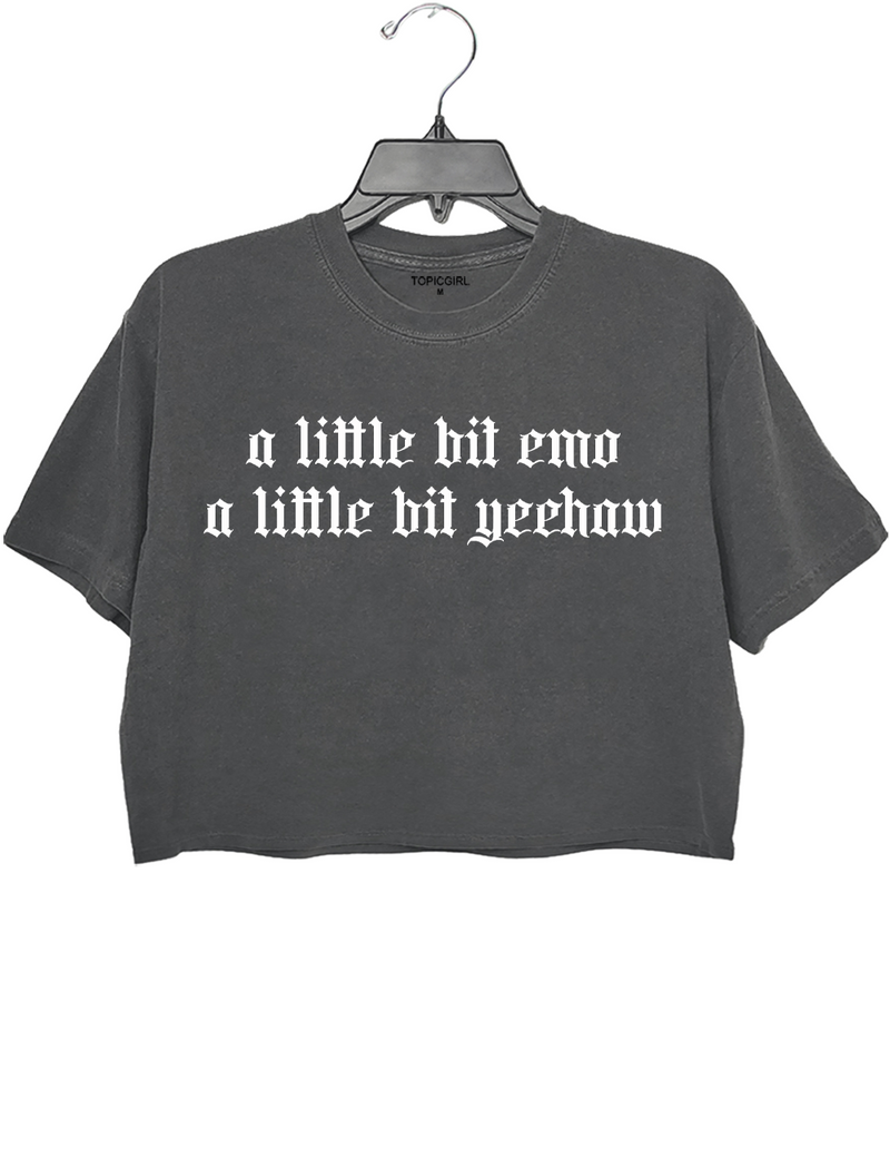 A Little Bit Emo A Little Bit Yeehaw Crop Top