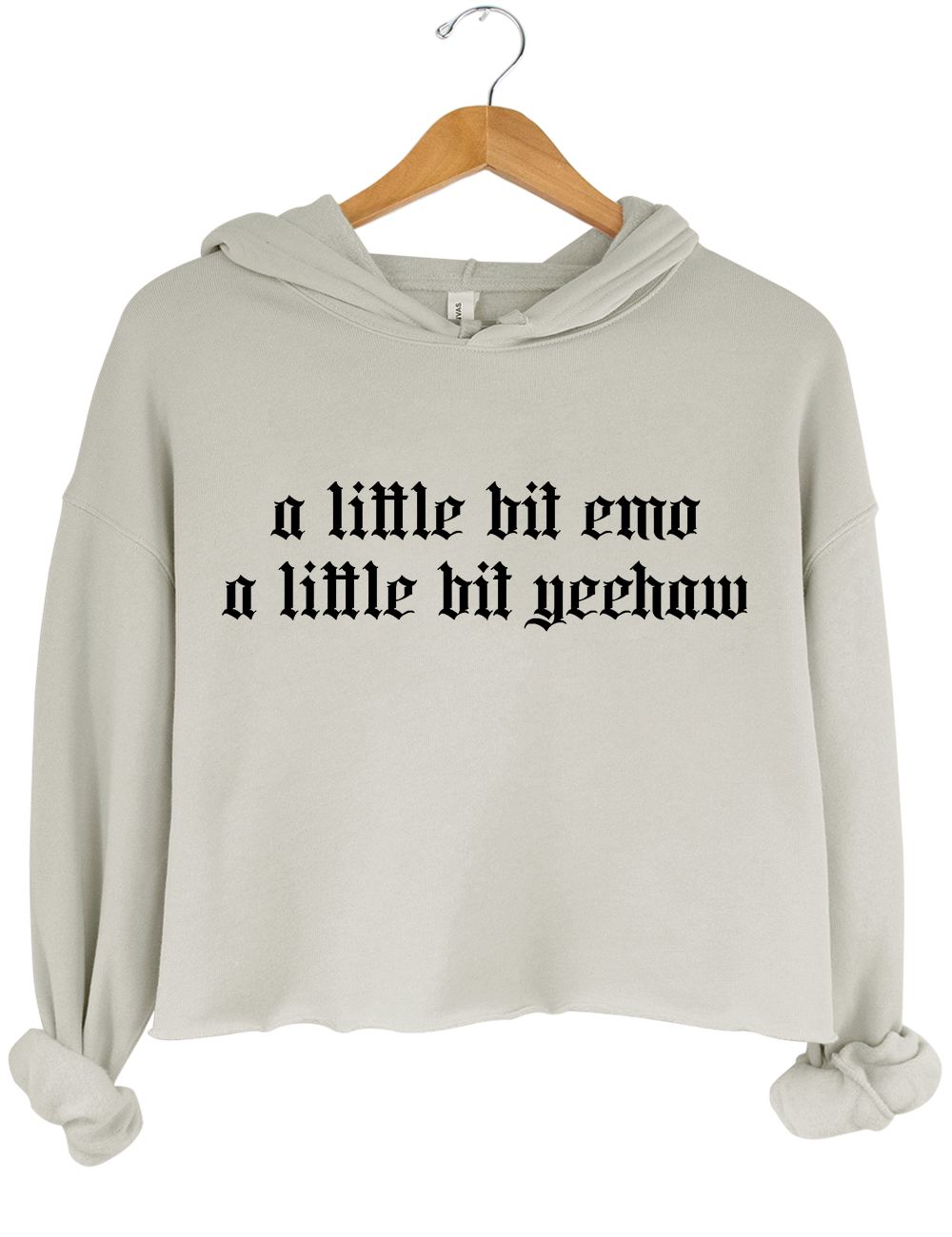 A Little Bit Emo A Little Bit Yeehaw Crop Hoodie