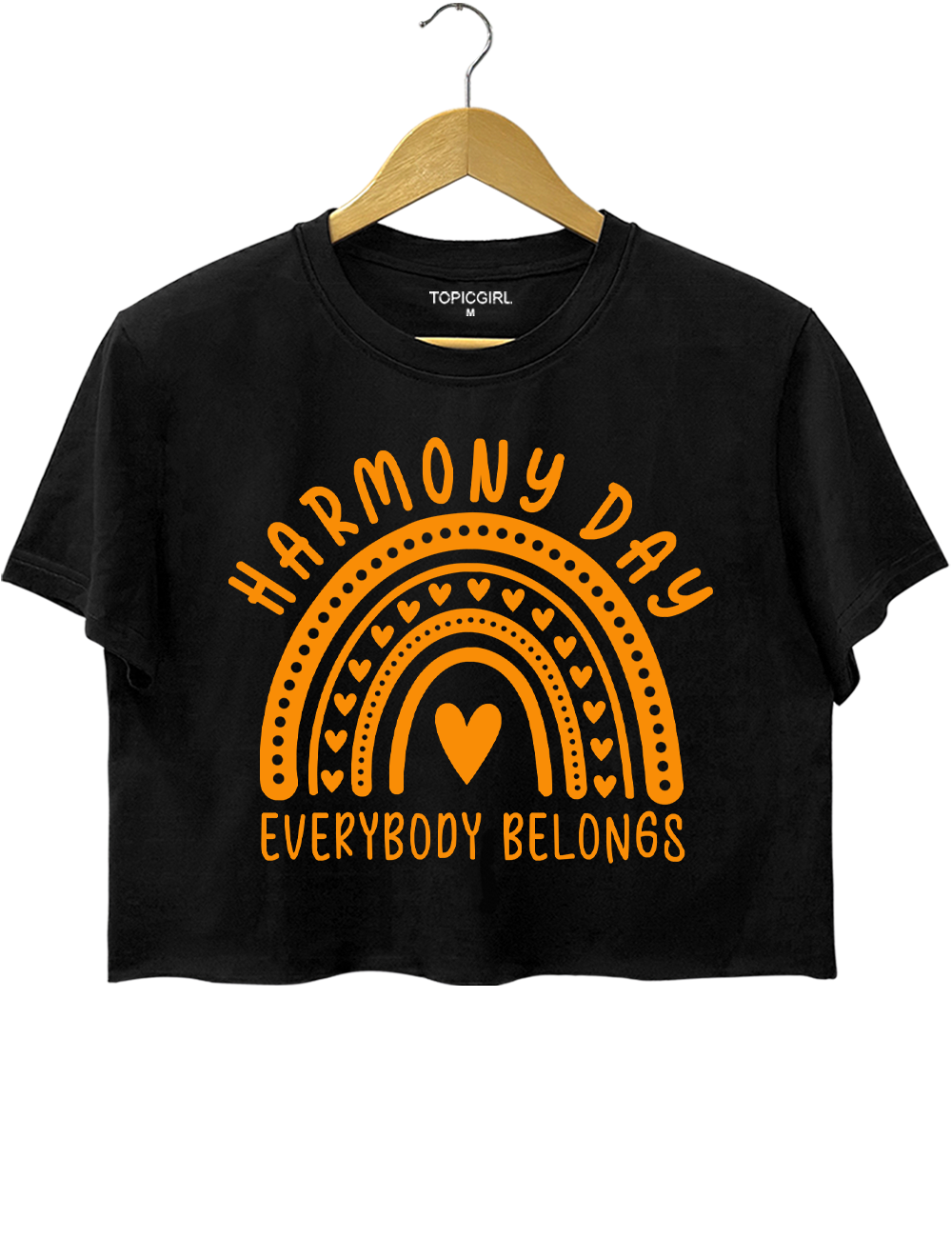 Harmony Day Everybody Belongs Crop Top