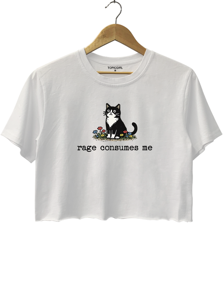 Rage Consumes Me Crop Top