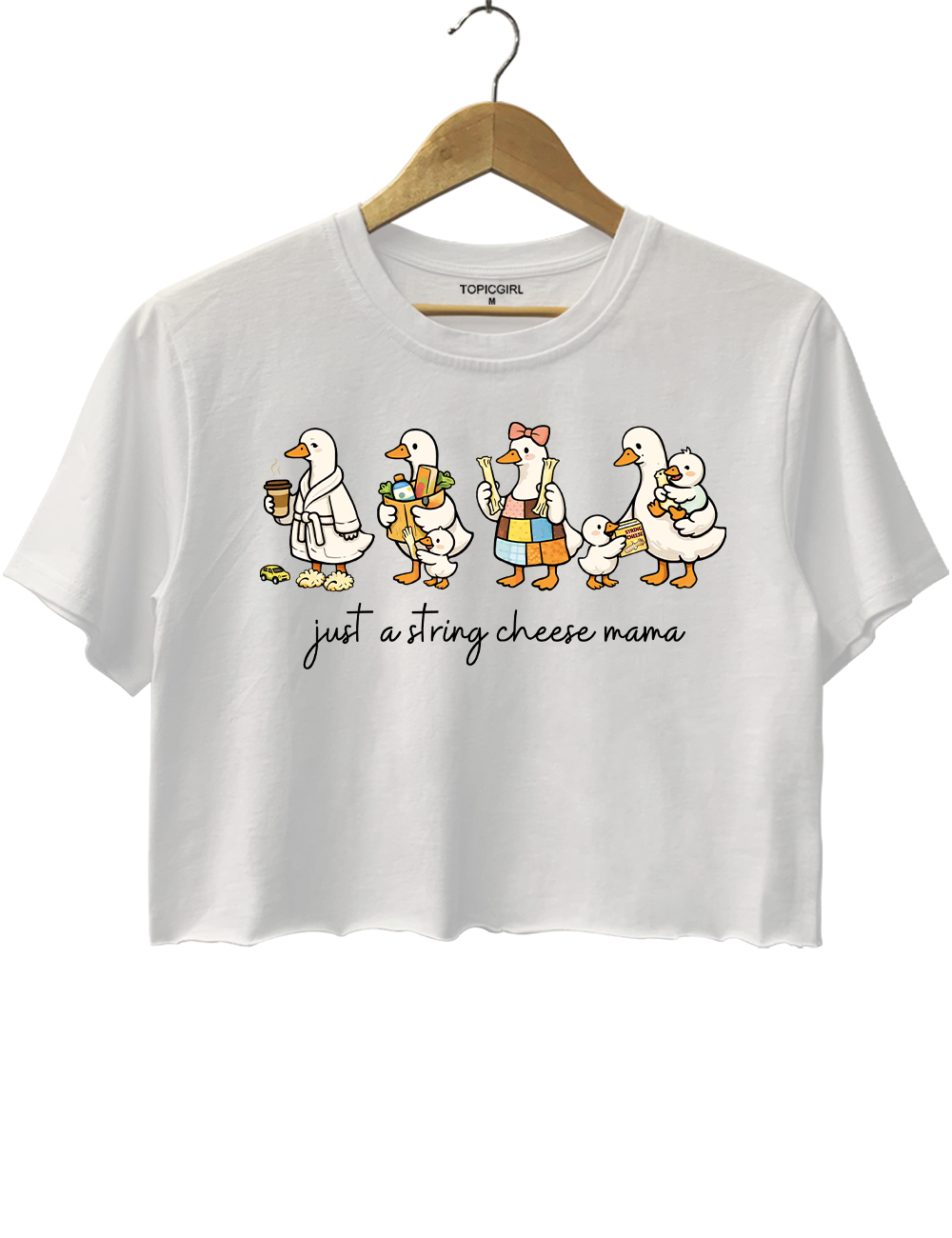 Just A String Cheese Mama Era Crop Top