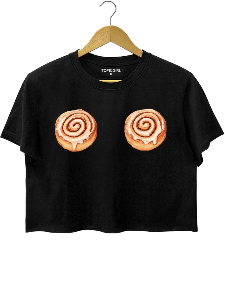Harry Cinnamon Roll Crop Top