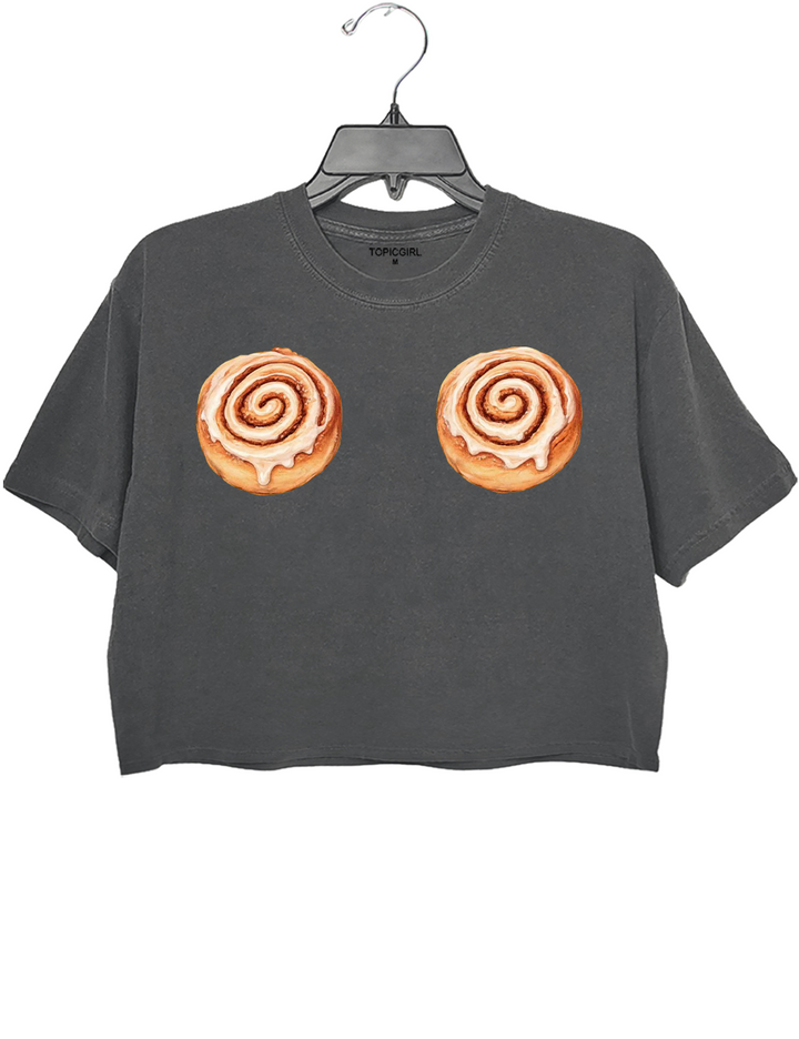 Harry Cinnamon Roll Crop Top