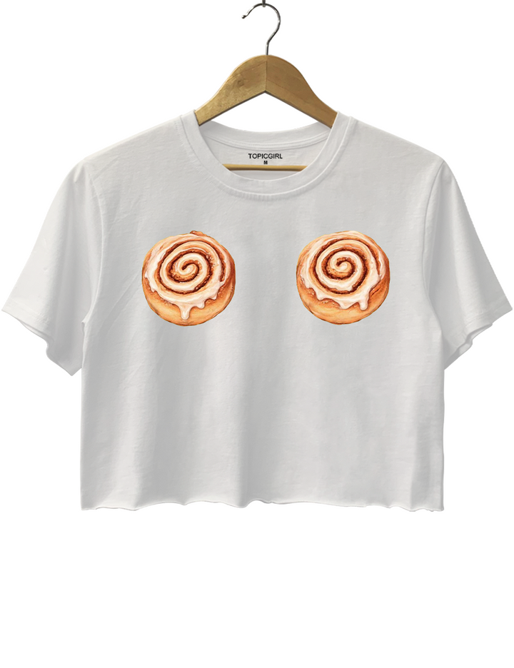 Harry Cinnamon Roll Crop Top
