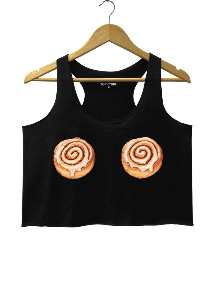 Harry Cinnamon Roll Crop Tank Top