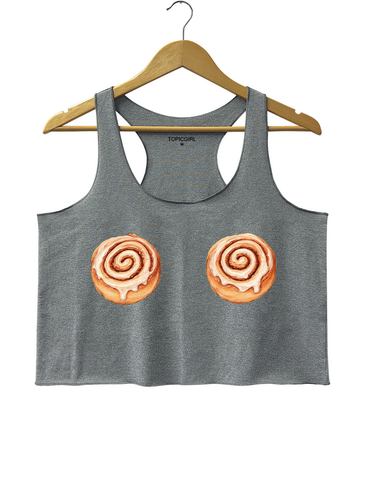Harry Cinnamon Roll Crop Tank Top
