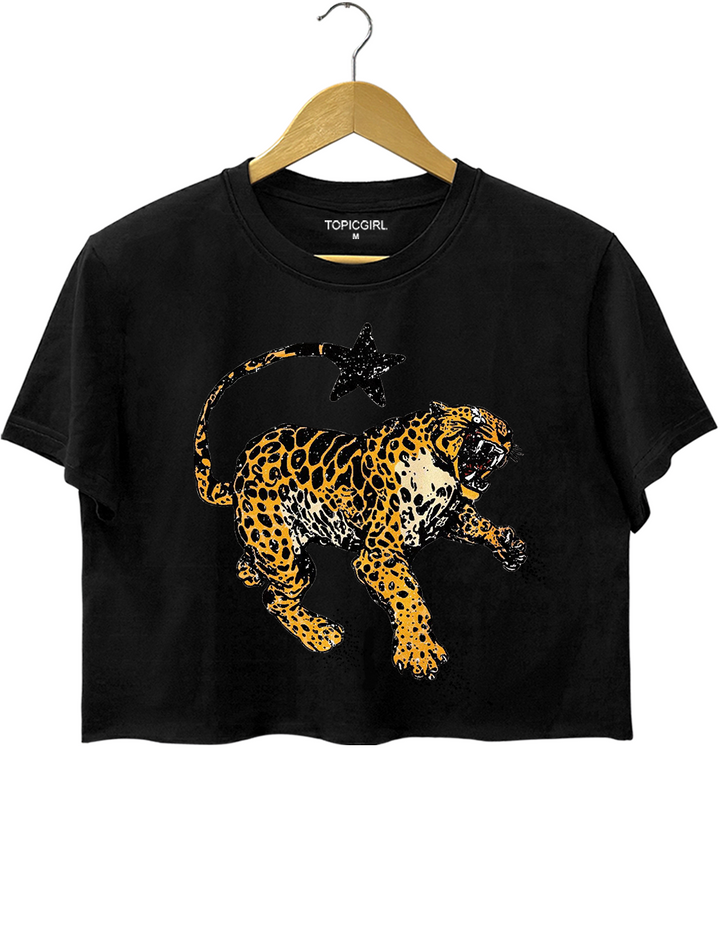 Vintage Inspired Jaguar Crop Top