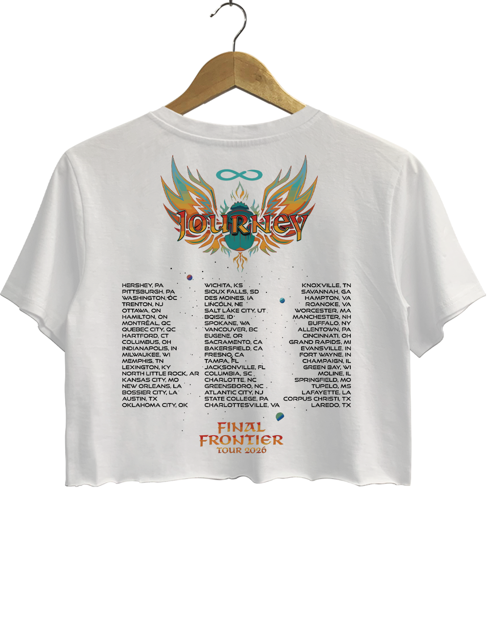 Journey Final Frontier Tour 2026 Crop Top