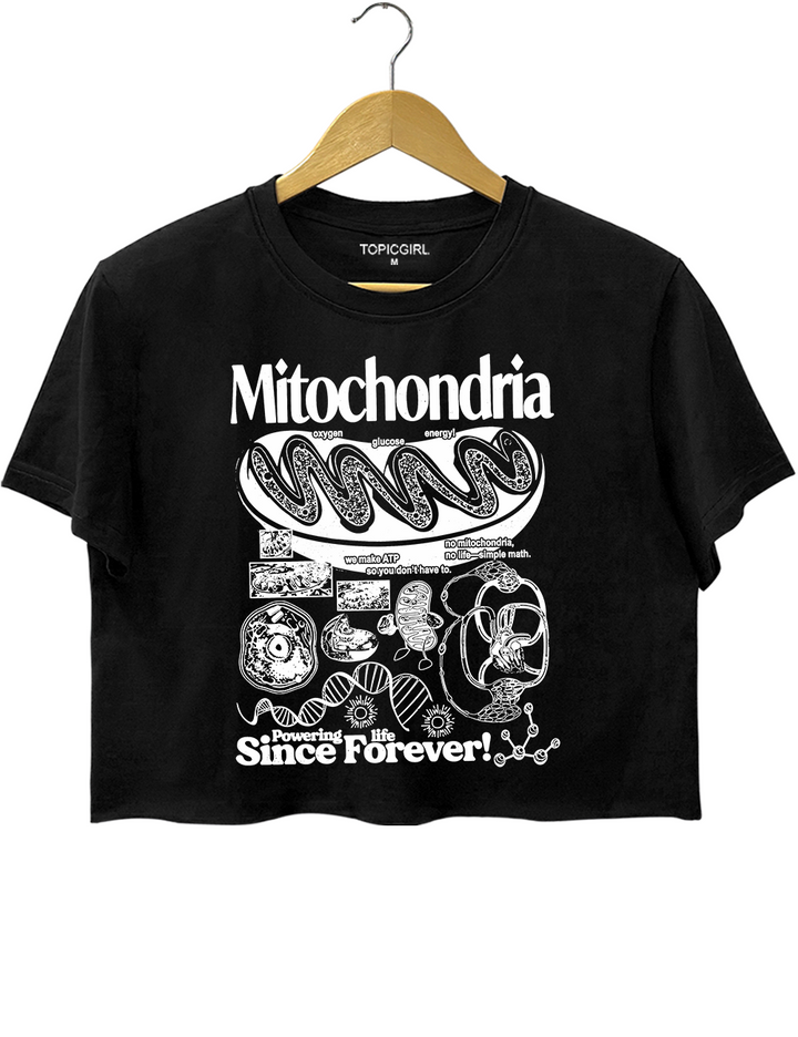 Mitochondria Vintage Science Crop Top