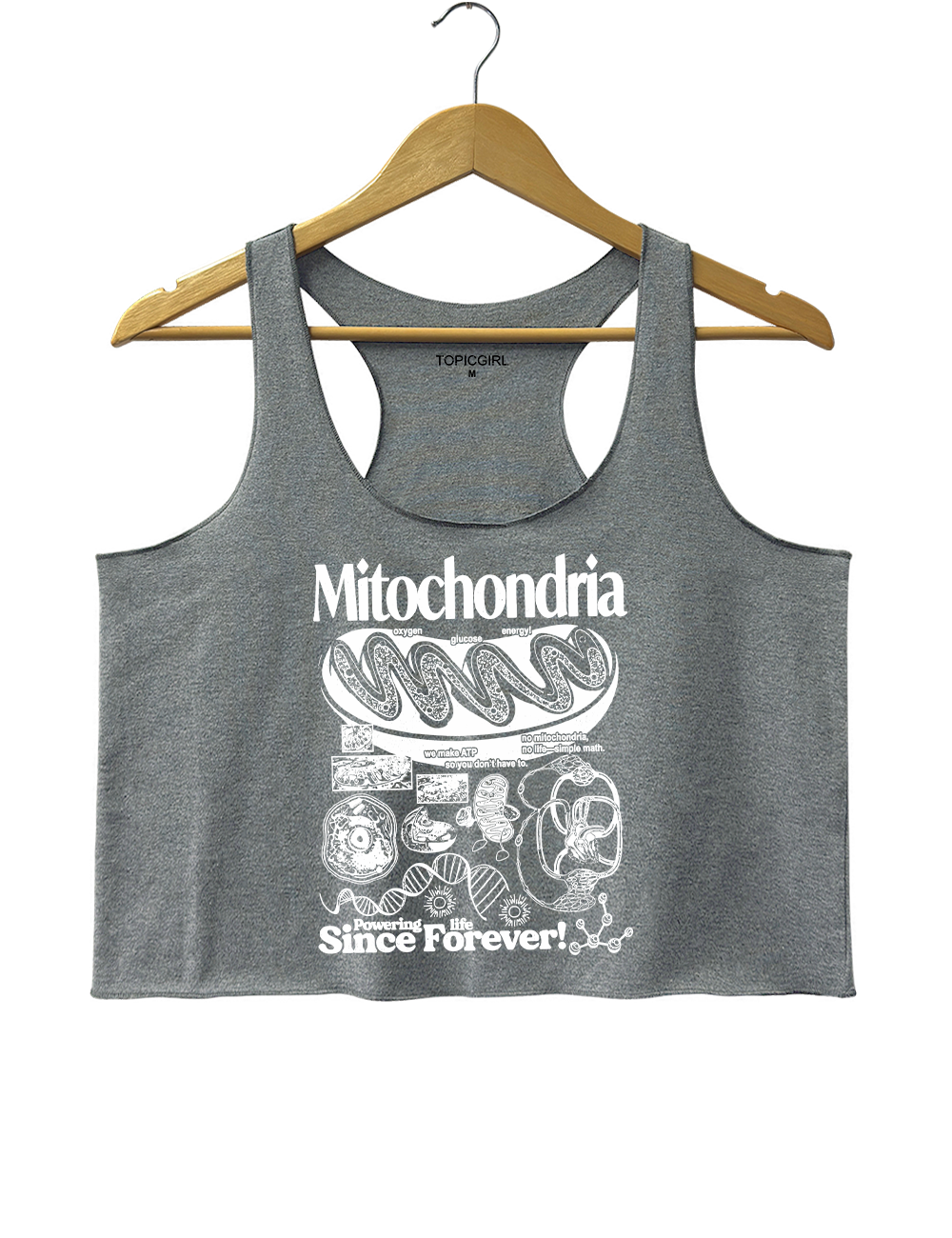 Mitochondria Vintage Science Crop Tank Top