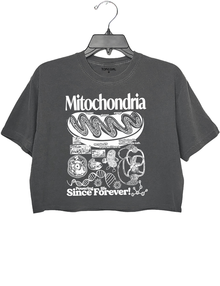 Mitochondria Vintage Science Crop Top