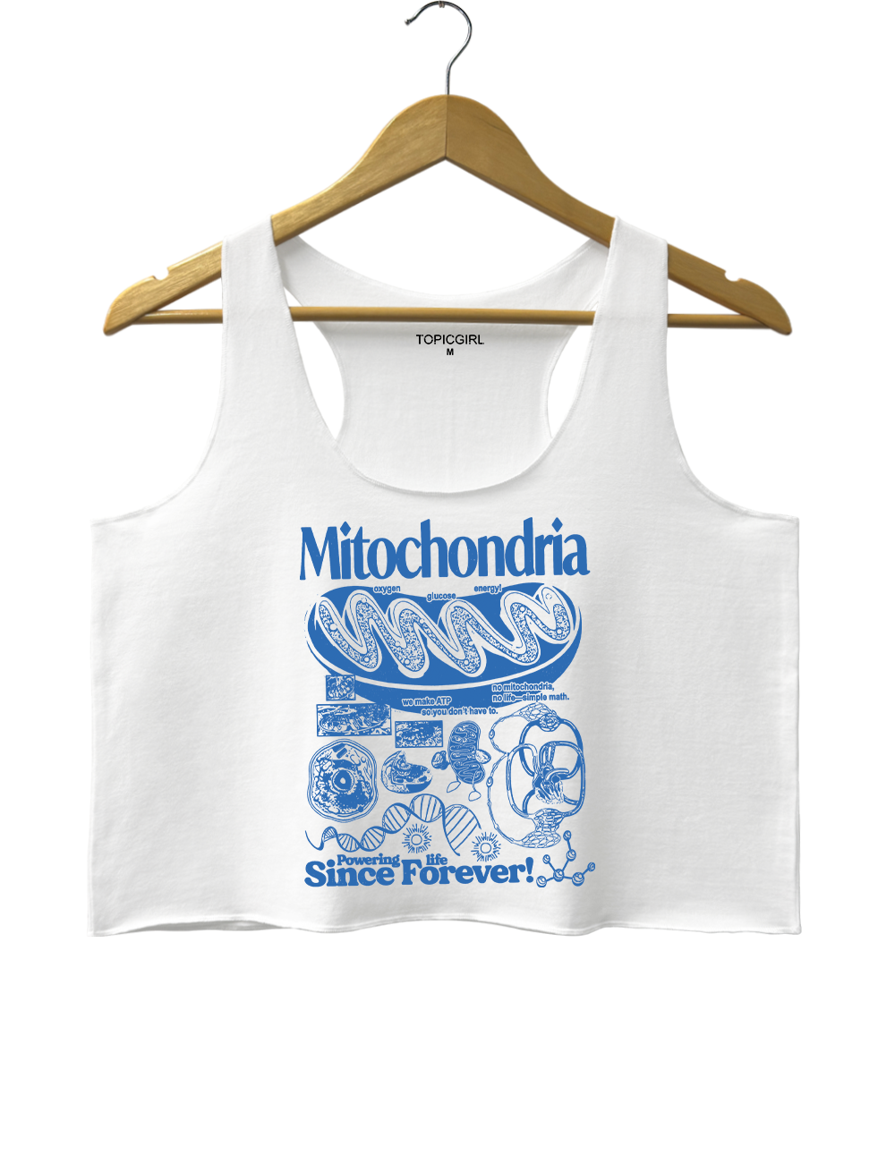 Mitochondria Vintage Science Crop Tank Top