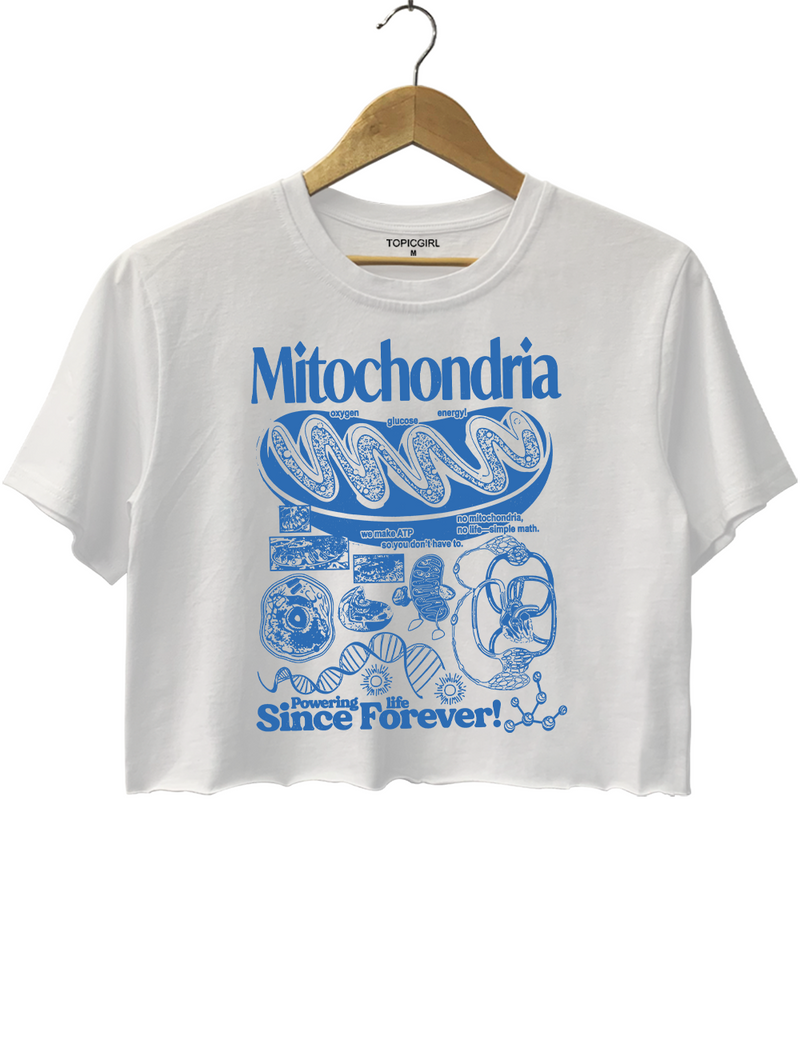 Mitochondria Vintage Science Crop Top