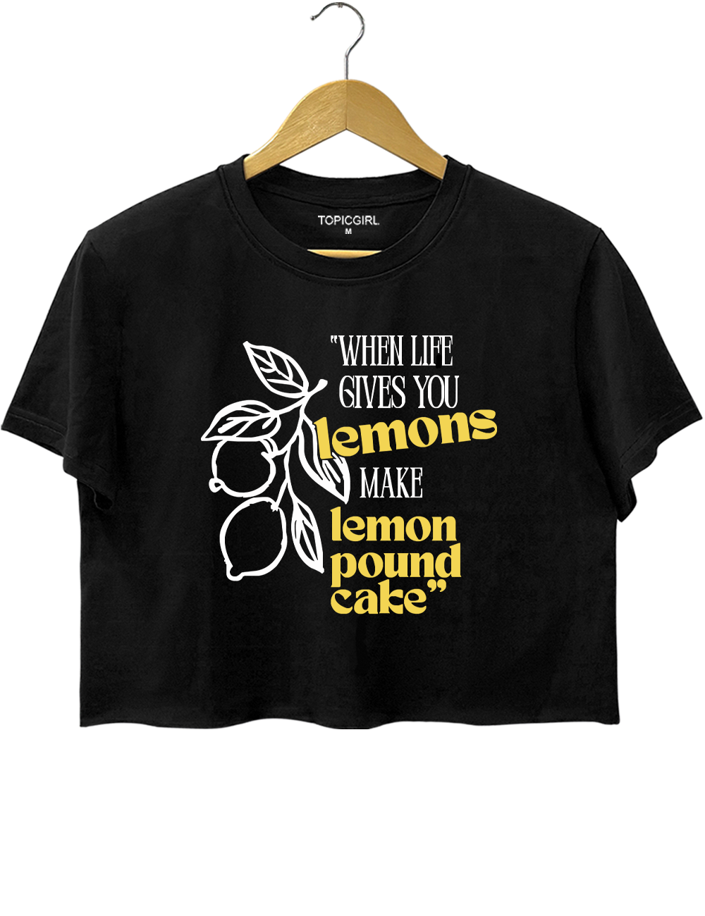 When Life Gives You Lemons, Make Lemon Pound Cake Quote from Afroman Crop Top