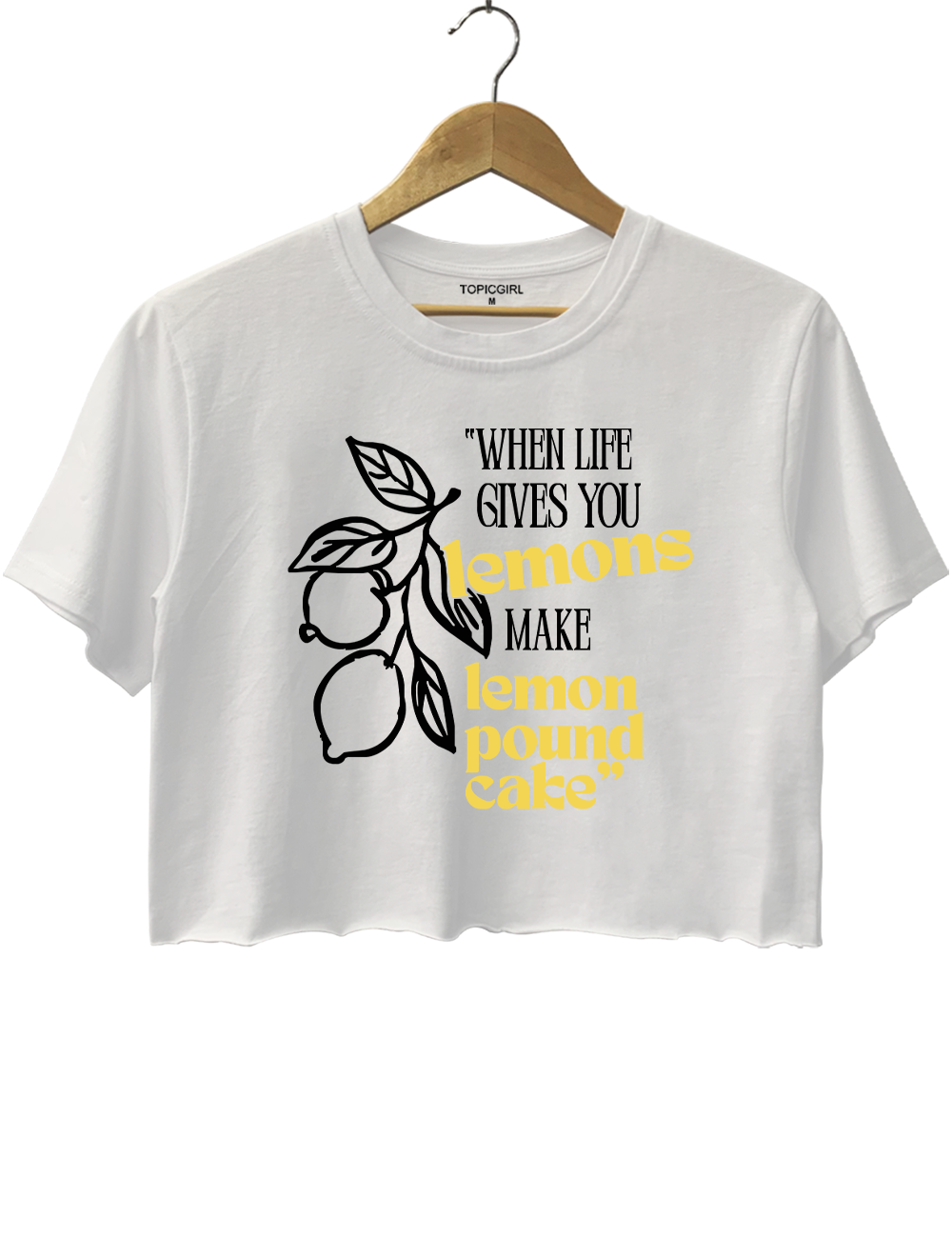 When Life Gives You Lemons, Make Lemon Pound Cake Quote from Afroman Crop Top