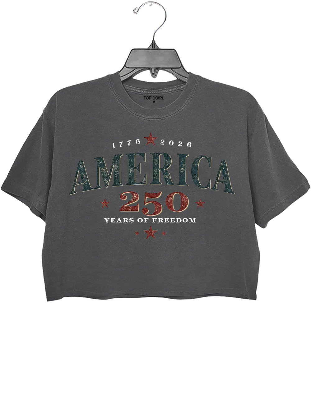 Retro USA 250th Anniversary 2026 Crop Top