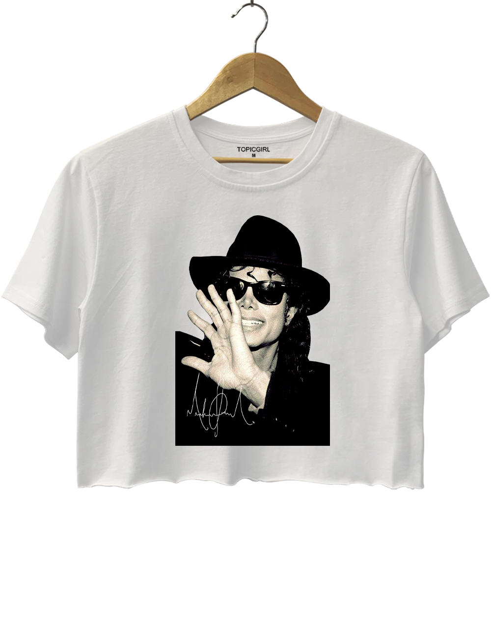 Remembering Michael Jackson Crop Top
