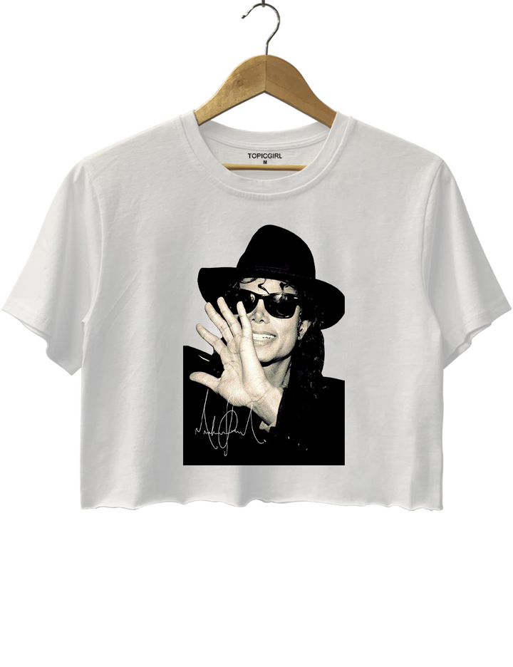Remembering Michael Jackson Crop Top