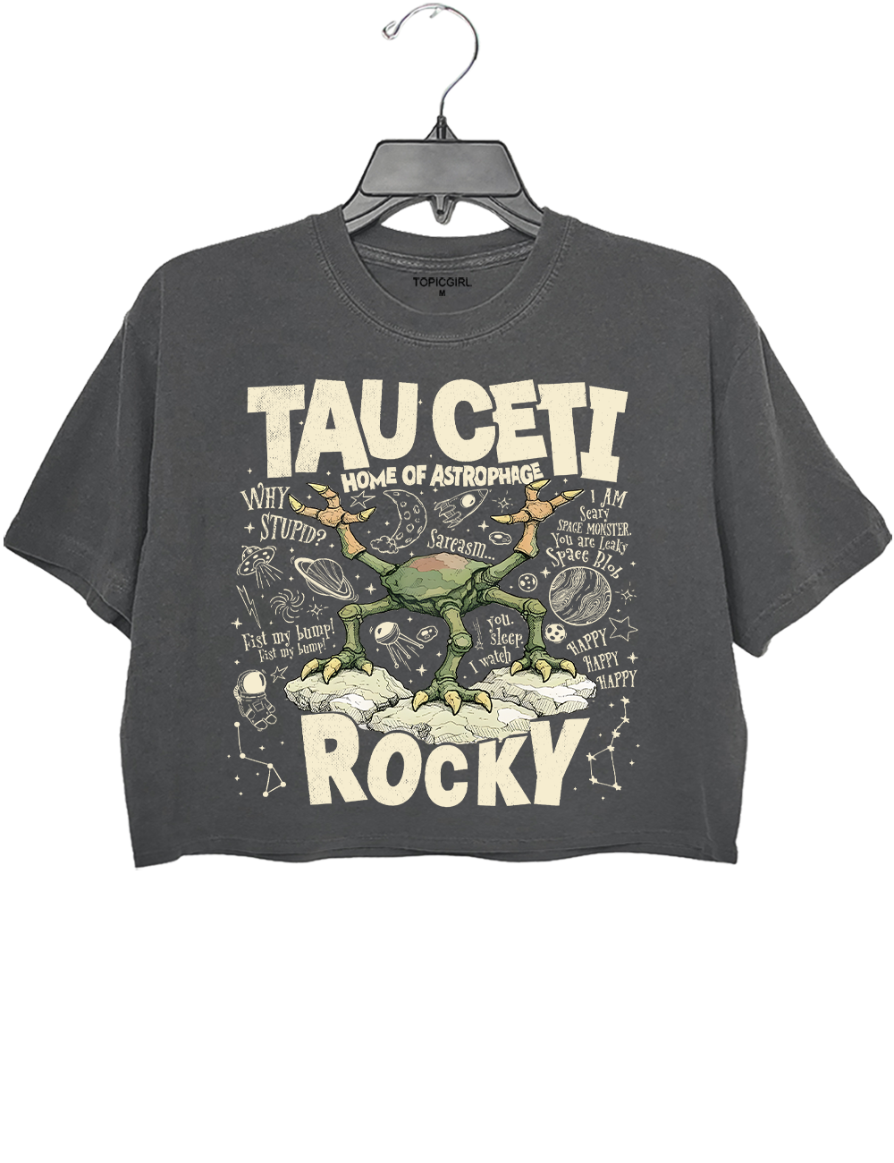 Rocky Tau Ceti Amaze Amaze Amaze Jazz Hands Crop Top