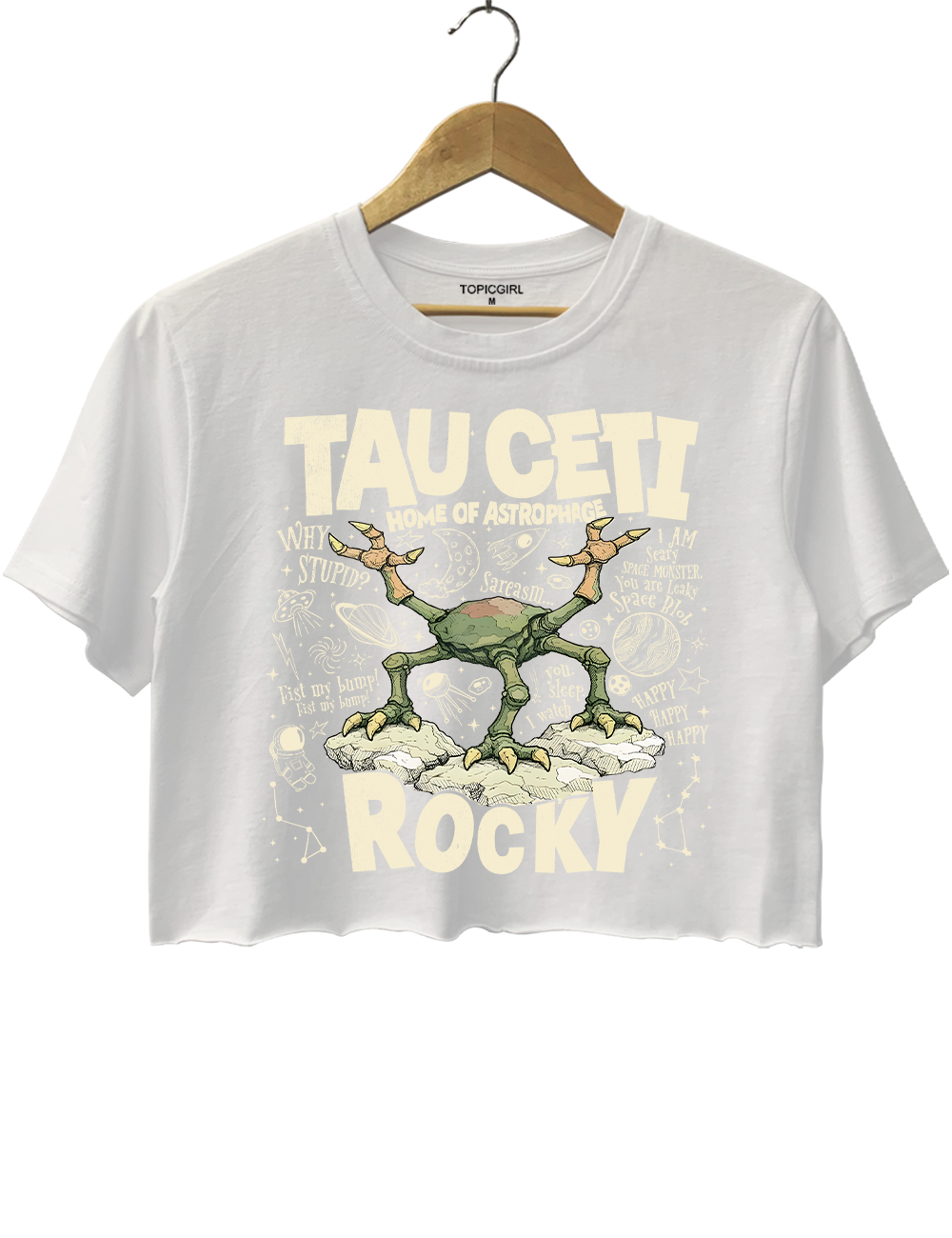 Rocky Tau Ceti Amaze Amaze Amaze Jazz Hands Crop Top