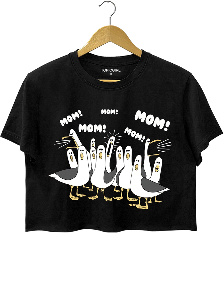 Seagulls Mom Crop Top