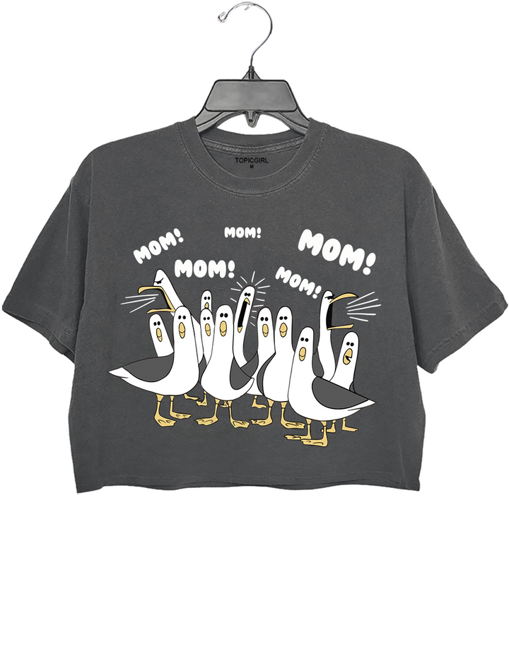 Seagulls Mom Crop Top
