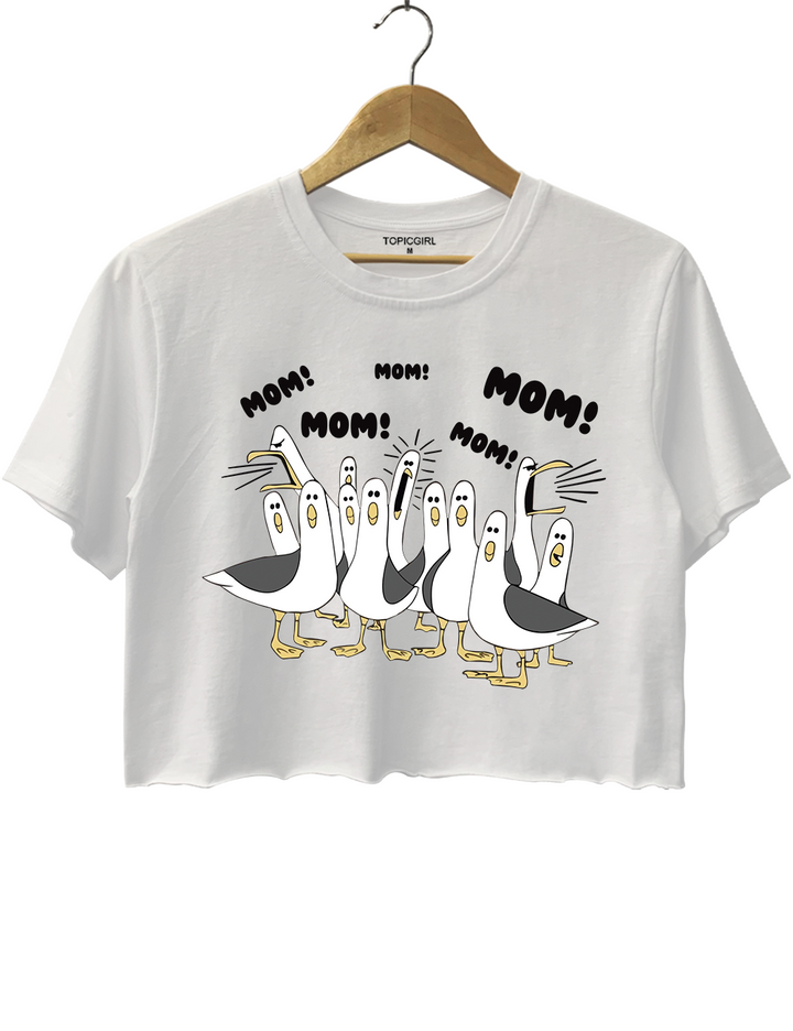 Seagulls Mom Crop Top