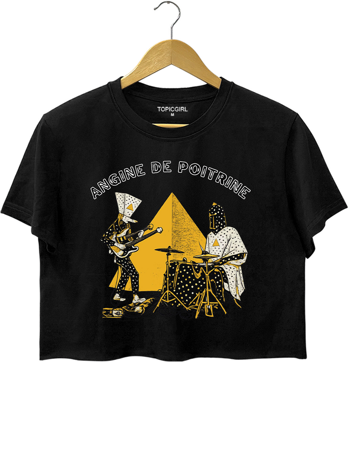 Angine de Poitrine Band Crop Top