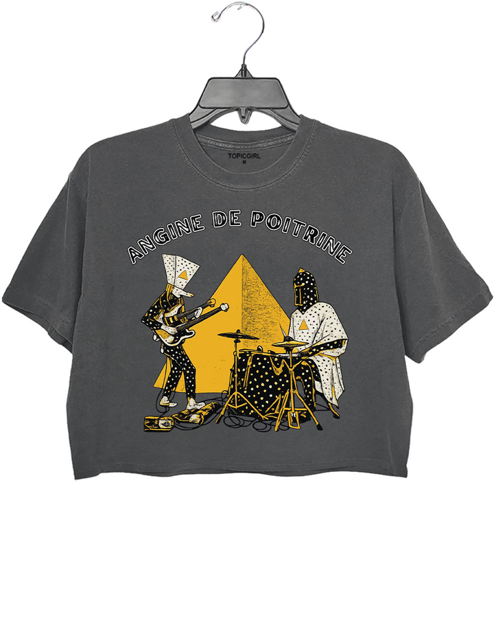 Angine de Poitrine Band Crop Top