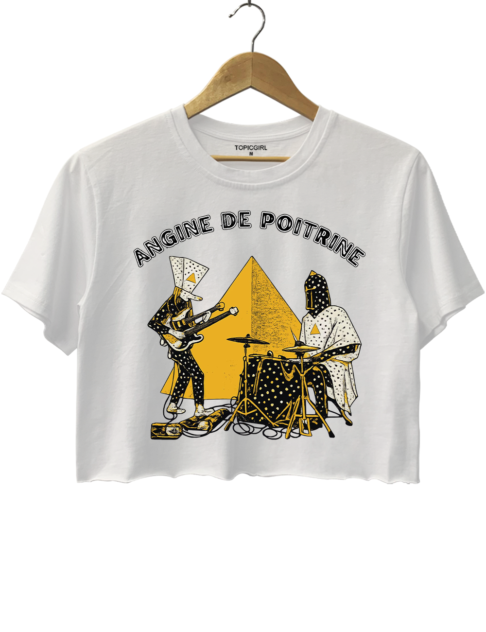 Angine de Poitrine Band Crop Top