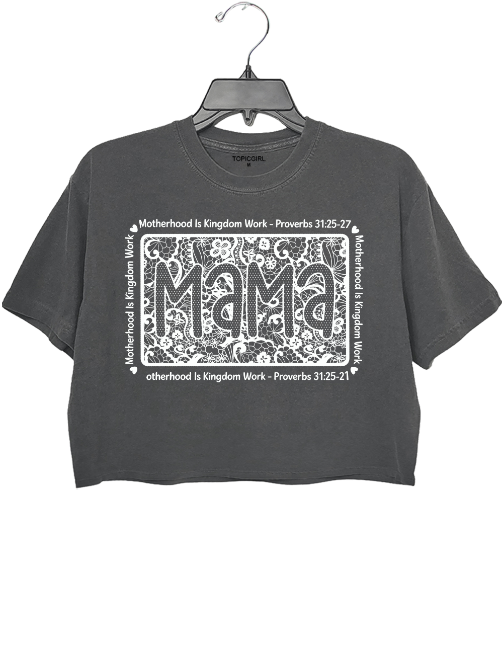 Motherhood Is Kingdom Work  Crop Top