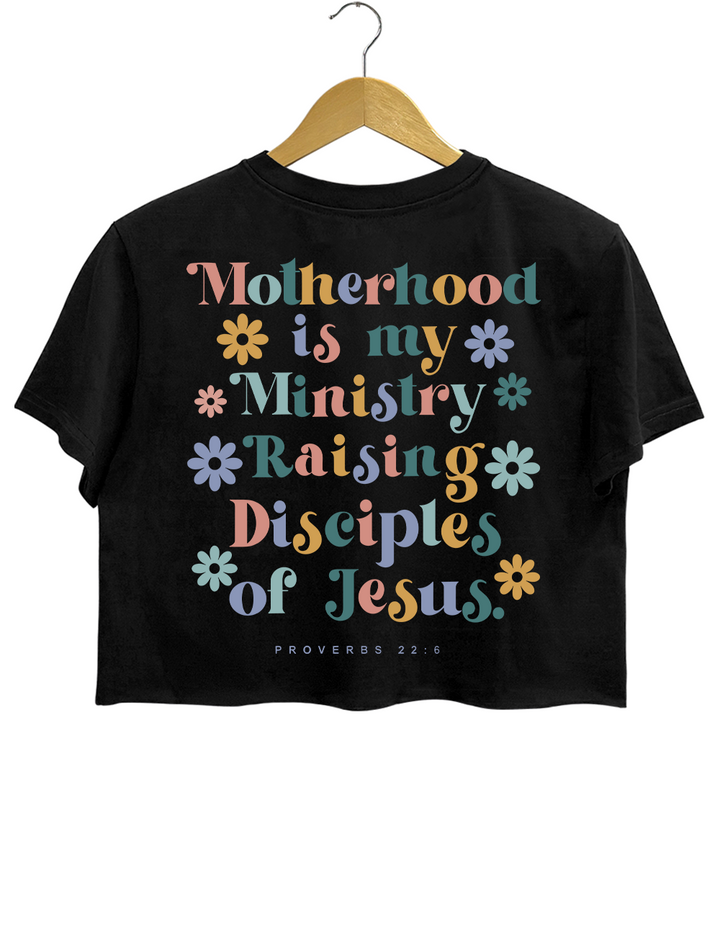 Motherhood Christian Mom Proverbs 22：6  Crop Top