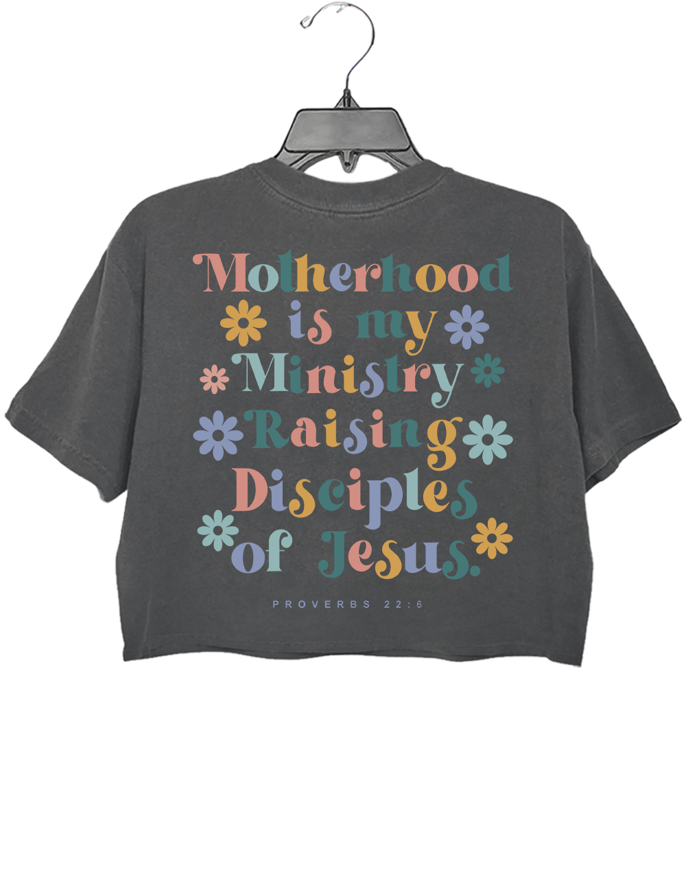 Motherhood Christian Mom Proverbs 22：6  Crop Top
