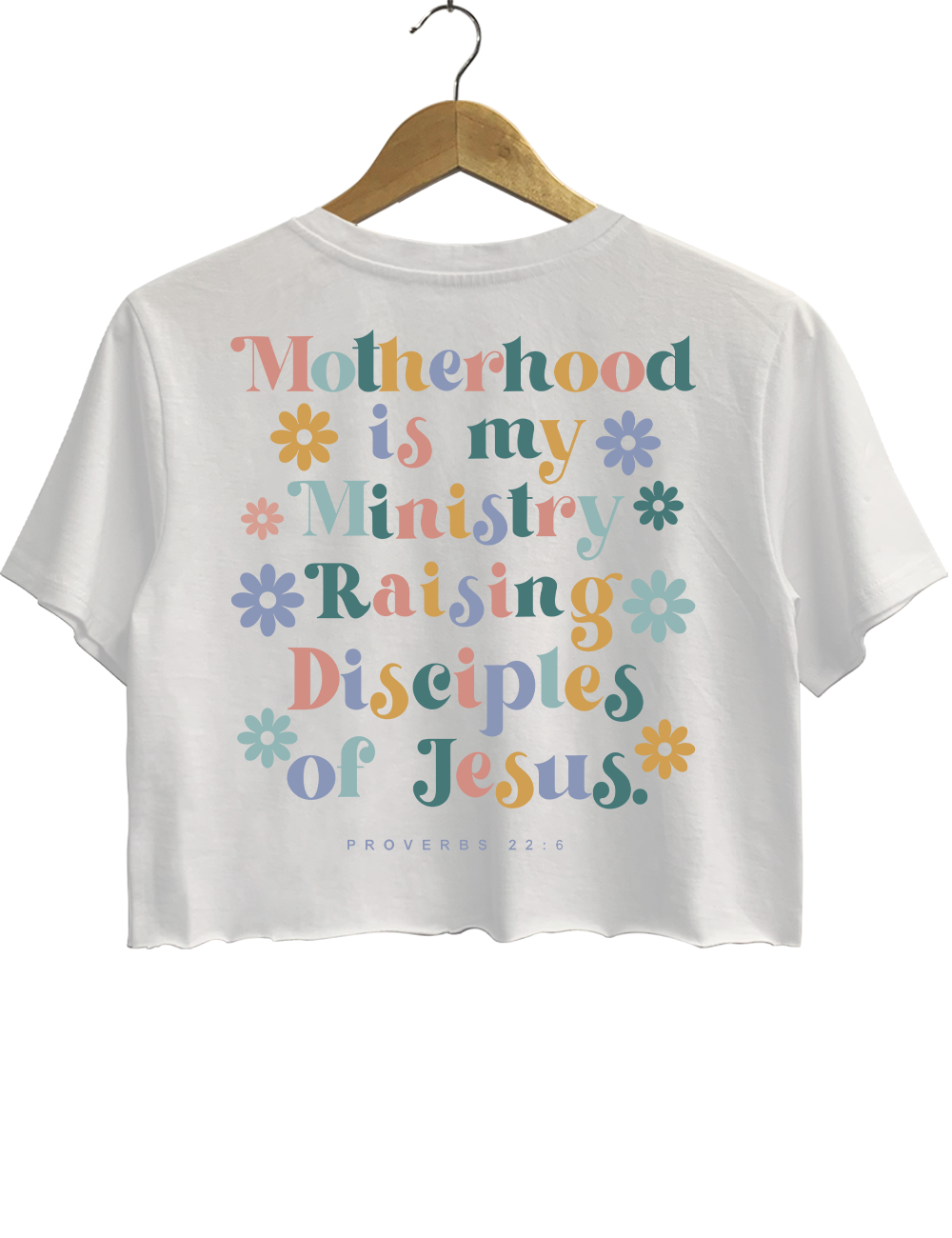Motherhood Christian Mom Proverbs 22：6  Crop Top