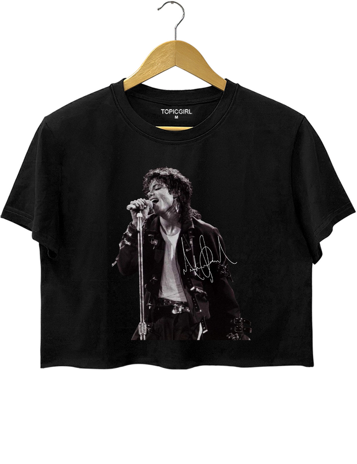 Michael Jackson King of Pop Crop Top