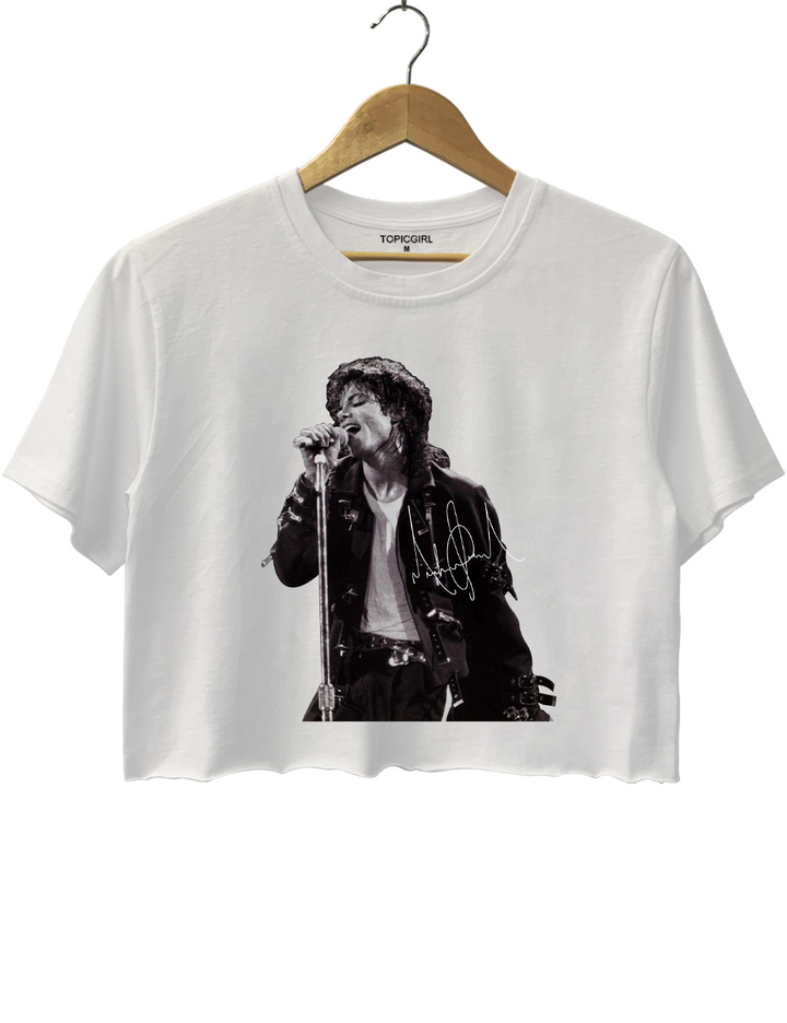 Michael Jackson King of Pop Crop Top