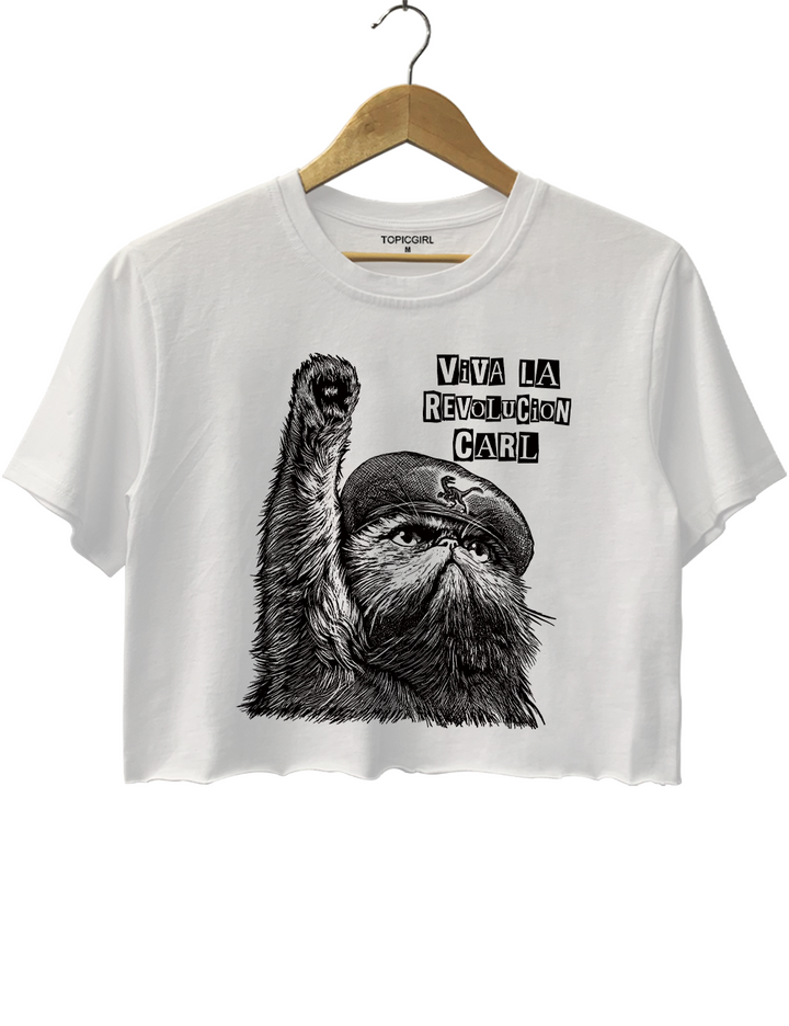Viva La Revolucion Carl Dungeon Crawler Carl Crop Top