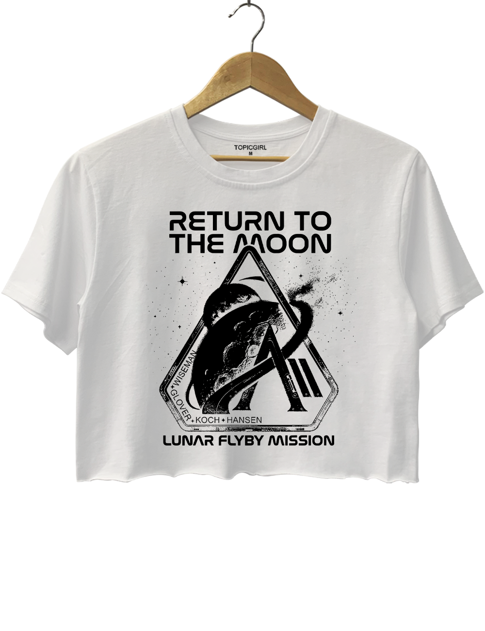 Artemis 2 Return To The Moon Lunar Flyby Crop Top