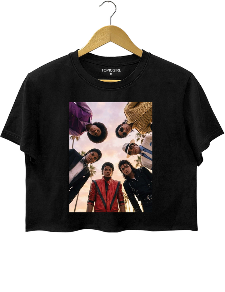 Michael Jackson Big Fan Crop Top