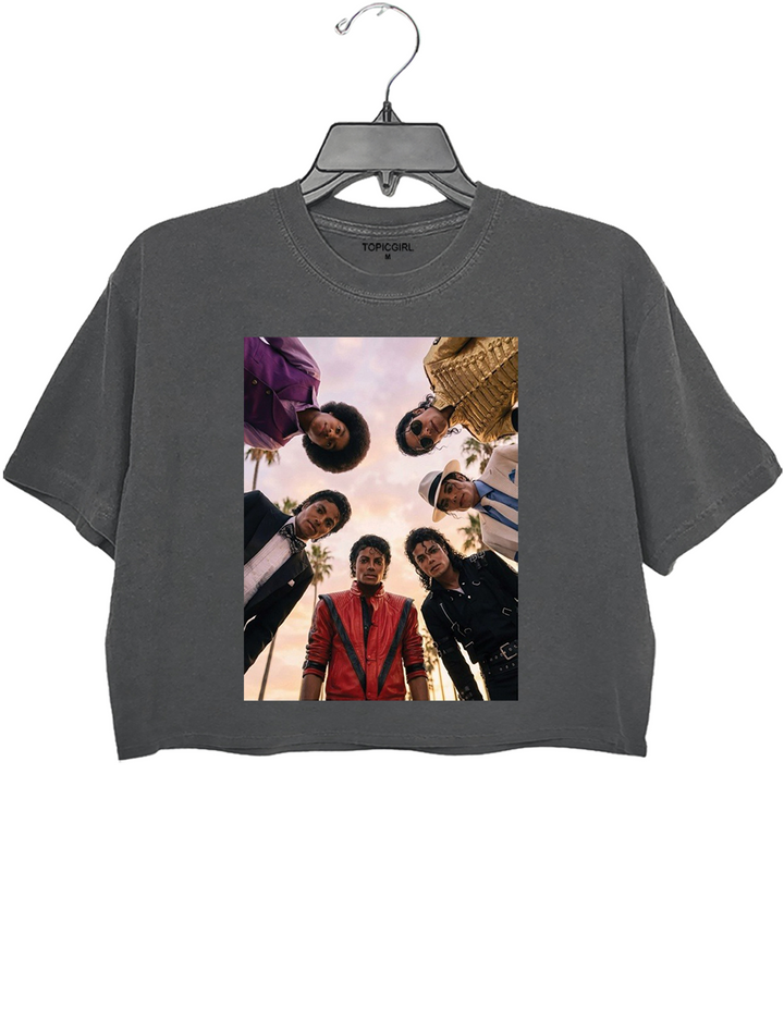 Michael Jackson Big Fan Crop Top