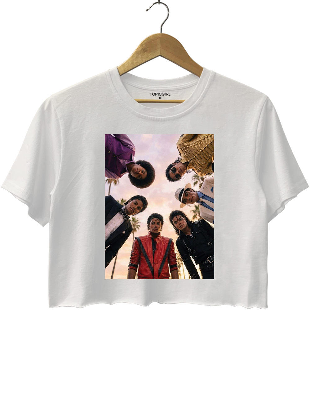 Michael Jackson Big Fan Crop Top