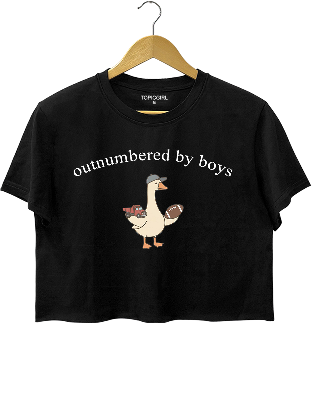 Outnumbered By Boys Crop Top