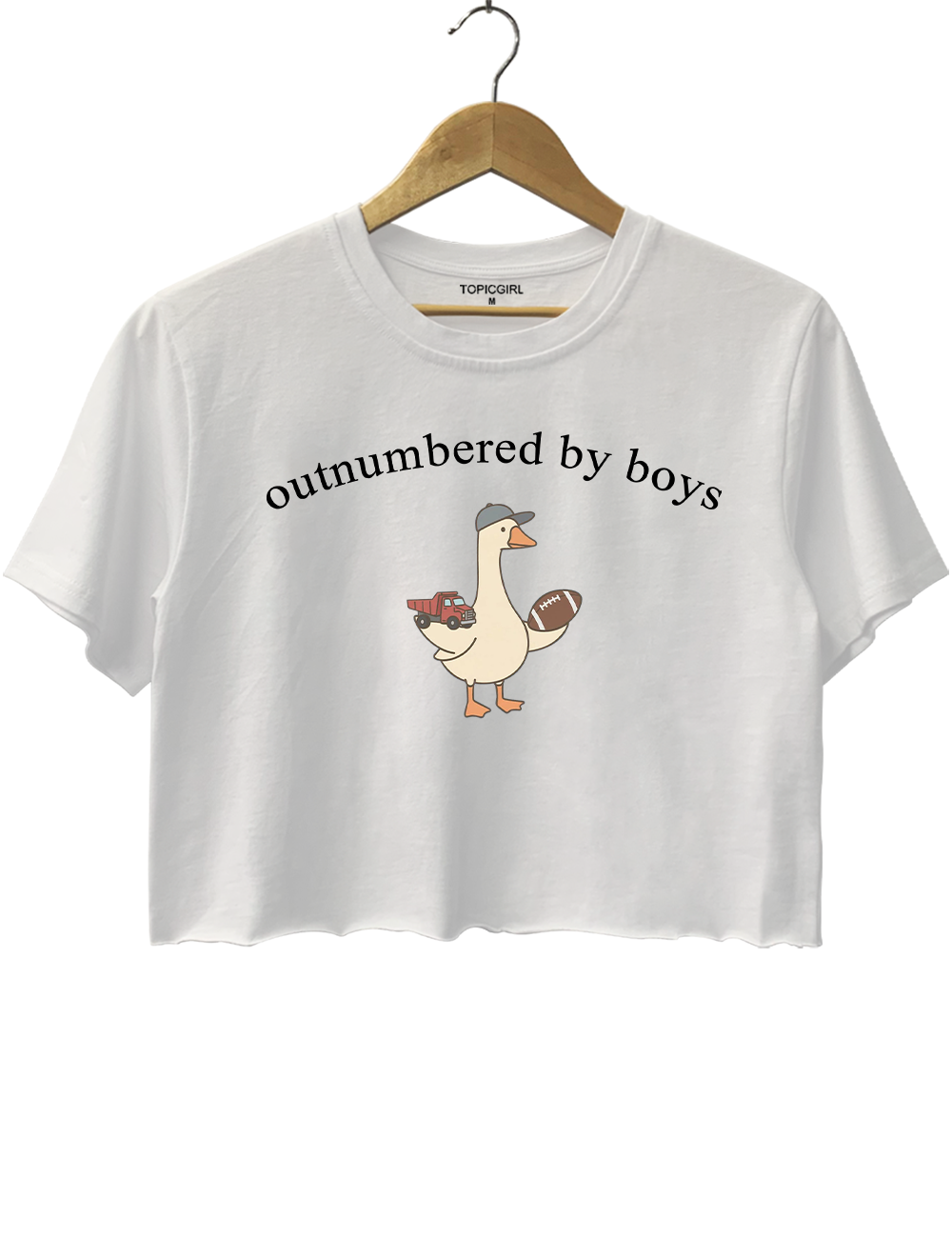 Outnumbered By Boys Crop Top